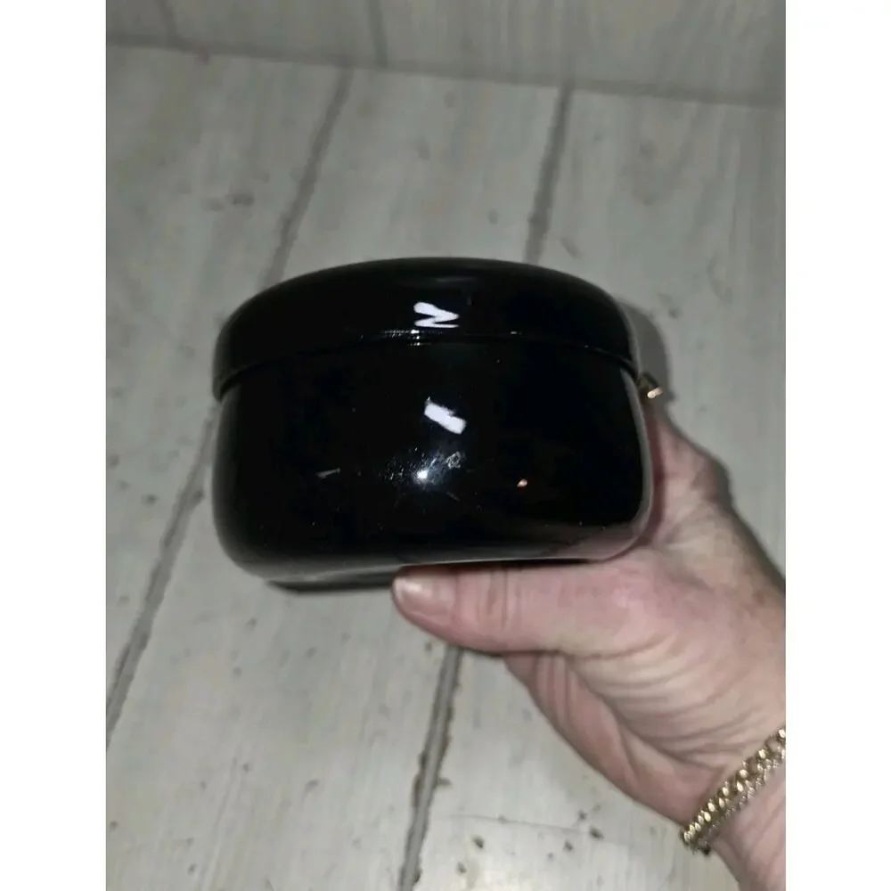 Vtg Japanese Lacquered Ware Maki-e Mini Plate Coaster Set of 6 W/Case Floral